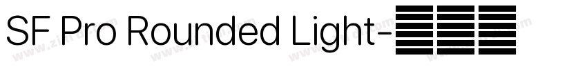 SF Pro Rounded Light字体转换